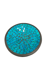Load image into Gallery viewer, bowl - mosaic - small - turquoise - 20cm - glass bowl
