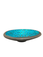 Load image into Gallery viewer, bowl - mosaic - small - turquoise - 20cm - glass bowl

