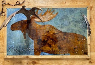 lee horner - greeting card - moose - local artisan
