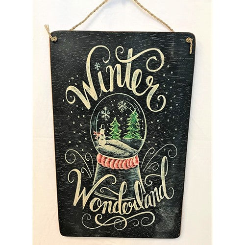 sign - winter wonderland - 40x25