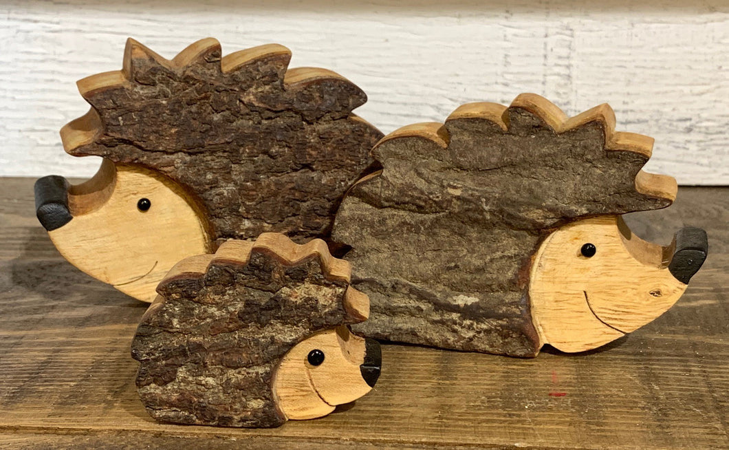 hedgehog - SET OF 3 - jampanis wood