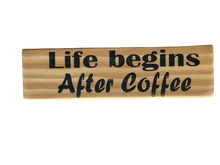 Load image into Gallery viewer, magnet - coffee - rectangle - life begins after coffee
