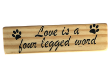 Load image into Gallery viewer, magnet - dog/cat - rectangle - love is a four legged word
