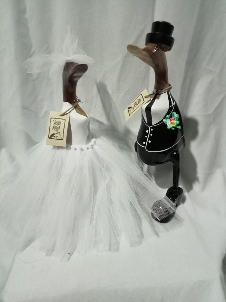 duck - SET - bride & groom - 25cm