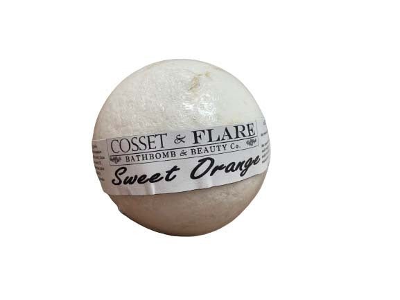 cosset & flare - bath bomb - sweet orange