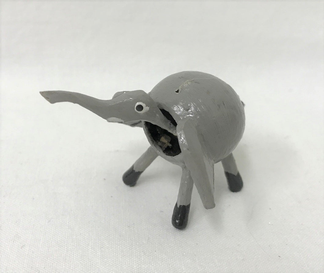 elephant - nut w/ bobbing head - grey nut - mini