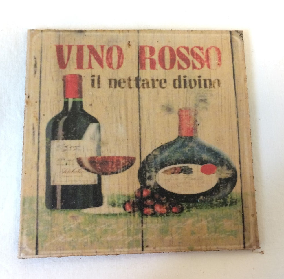 coaster - vino rosso