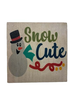 Let It Snow | Full-Color Christmas Coasters in Bulk