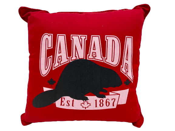 cushion - est 1867 - beaver - Canada - 40cm