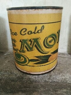 vintage style tin - lemonade - 13cm
