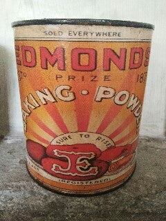 vintage style tin - baking powder - 13cm