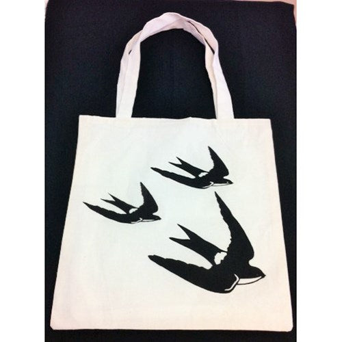 tote bag - 3 swallows - 37cmx39cm