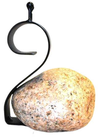 snail head - w/ rock - LARGE - 28cm