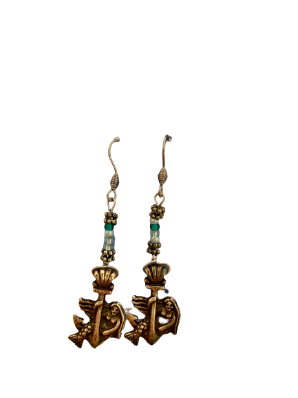 FF - mermaid/anchor earrings