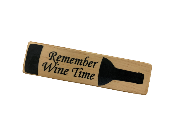 magnet - wine - rectangle - remember wine time